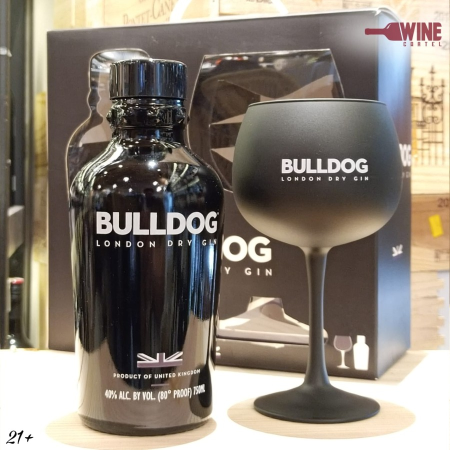 

Gift Pack BULLDOG London Dry Gin Spirits Glass BOX Set LIMITED EDITION