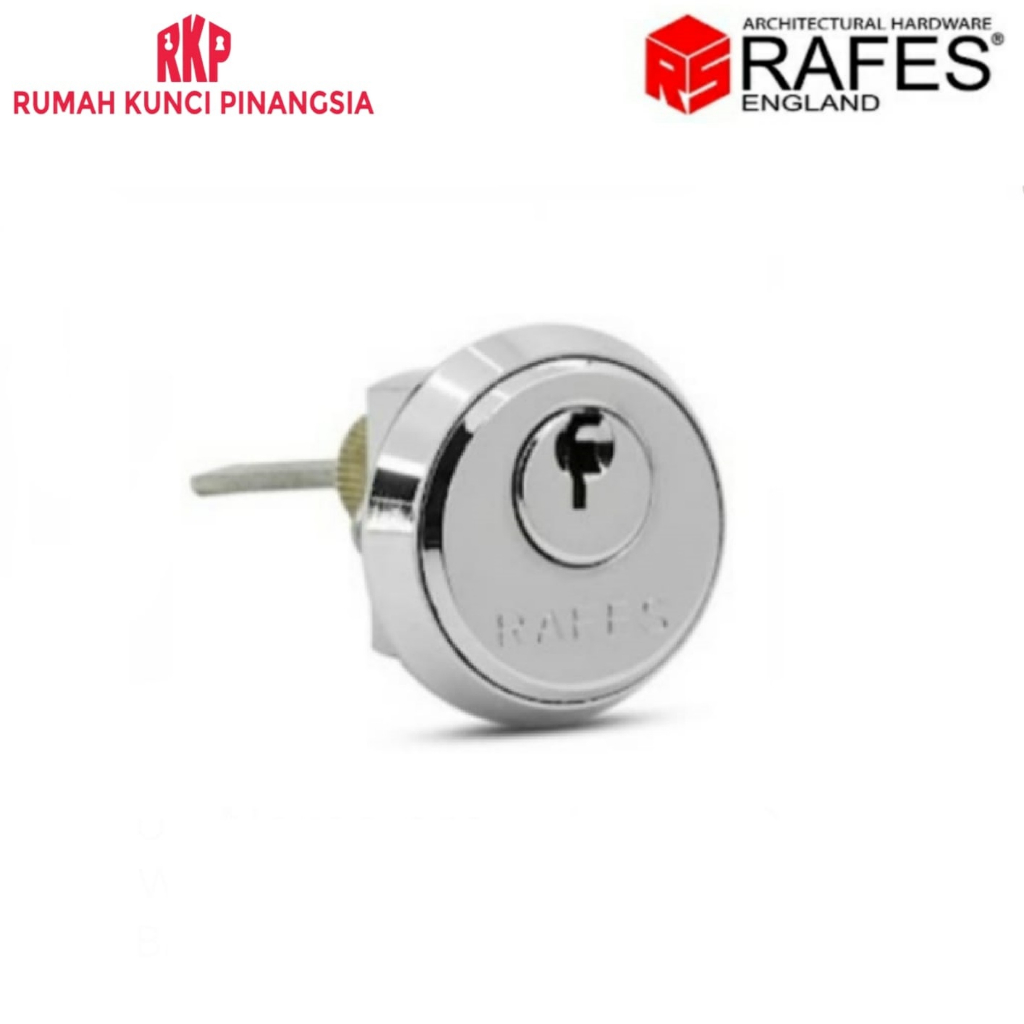 Door Cylinder Lock Kunci Pintu Silinder Bulat 3 cm Silver Kuningan RAFES SL 6580