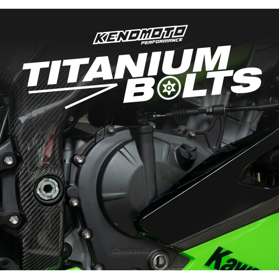 KENDMOTO BAUT TITANIUM SET MESIN KAWASAKI ZX25R