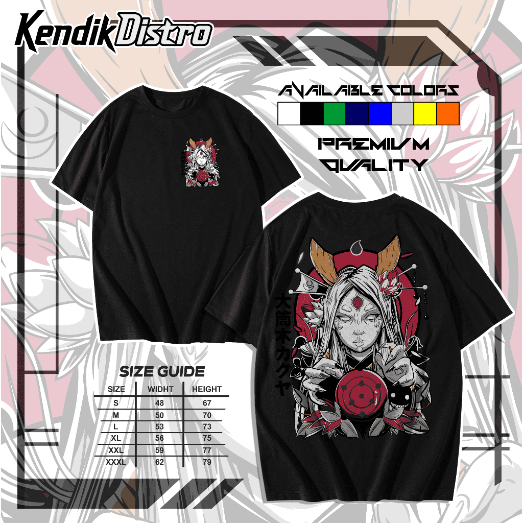 KAOS NARUTO UCIHA KEREN PREMIUM ANIME KELAS DISTRO