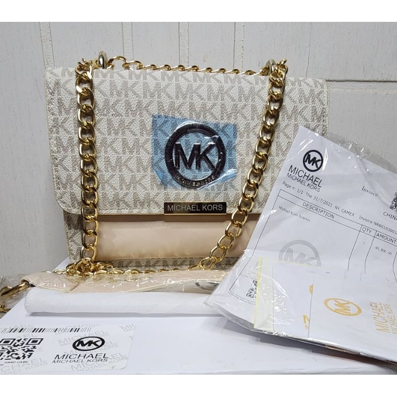 Tas MK Putih Rantai