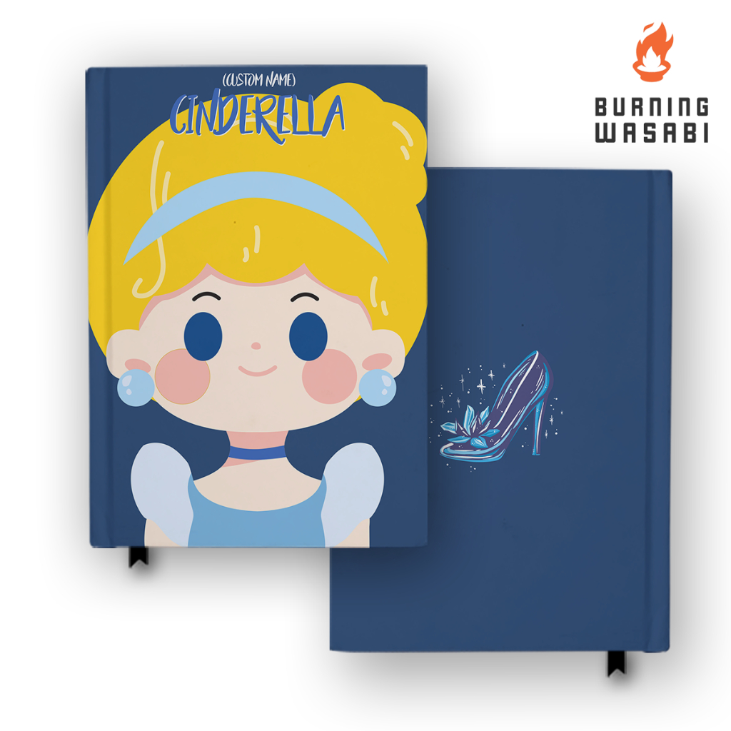 

Buku Catatan Notebook Cinderella 8 Custom Nama Agenda Jurnal Diary Hardcover A5 A6 B5