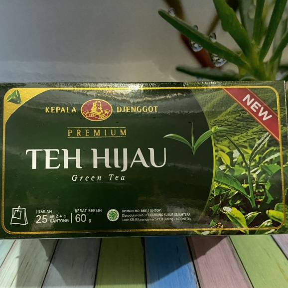 

TERMURAH TEH HIJAU CAP DJENGGOT CELUP 60 GRAM X 25 'S