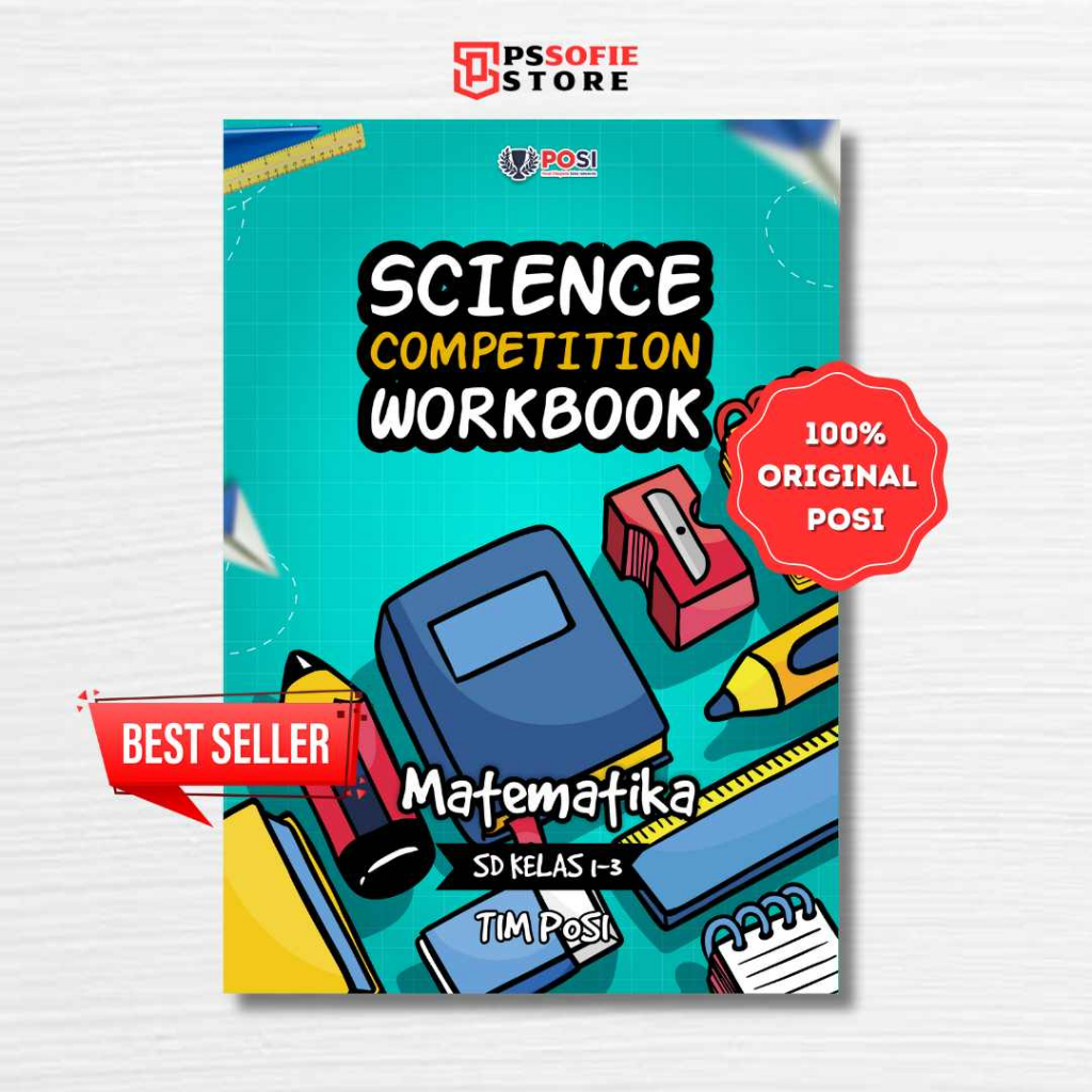 Buku Olimpiade Matematika Kelas 1 2 3 SD/MI POSI Science Competition Workbook - Buku Latihan Soal & 