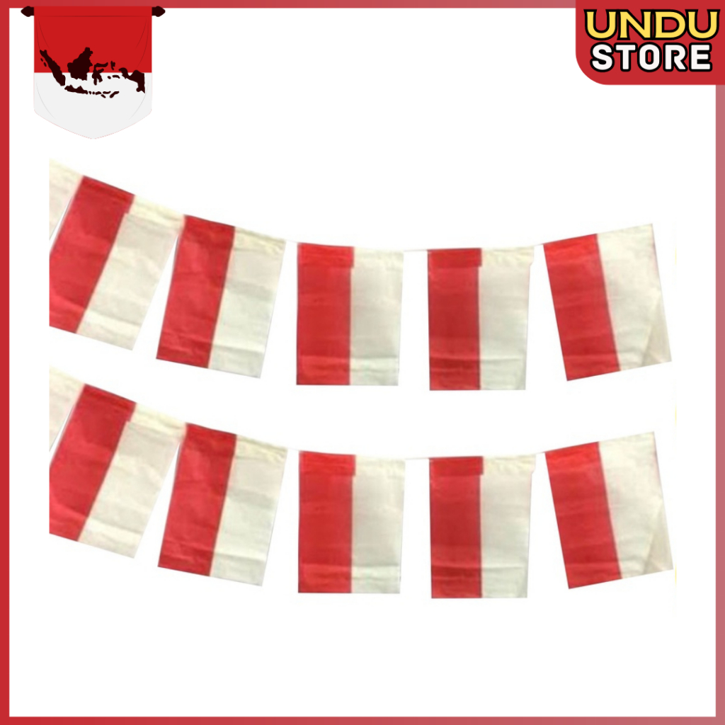 Bendera Gantung Merah Putih / Bendera Renteng Dirgahayu Merah Putih