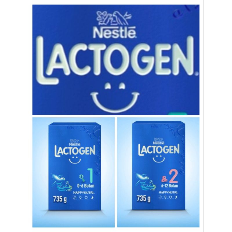 Lactogen / Lactogen 1 usia 0-6 bulan / Lactogen 2 usia 6-12 bulan 735g
