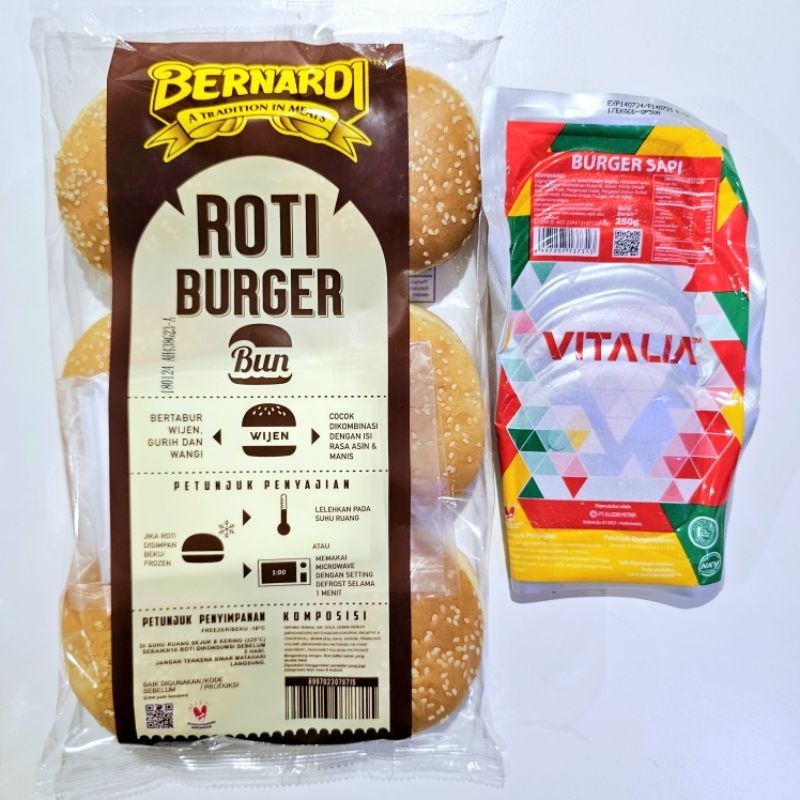 

[PAKET]BERNARDI burger wijen 6s + VITALIA burger 10s