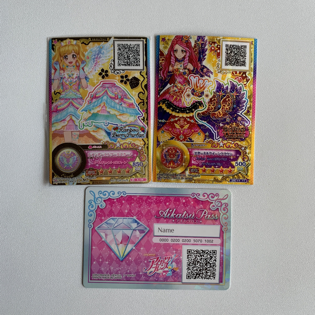 Aikatsu Stars Random Cards SPR and ID Card