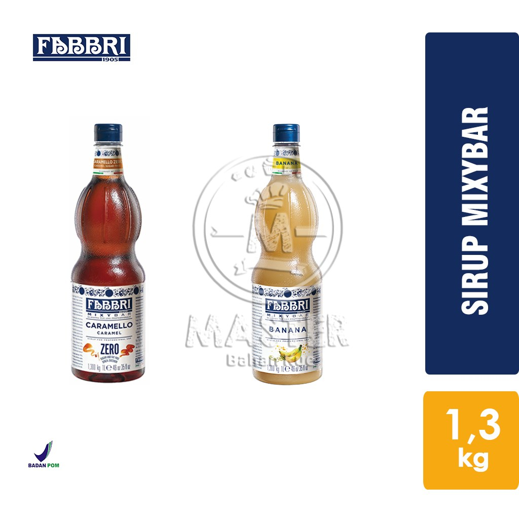 

Sirup Toffin Fabbri Mixybar CARAMEL / BANANA [ Botol Plastik 1,3kg]