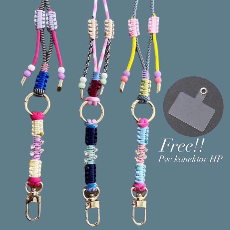 

Lanyard Paracord Kaloo - Lanyard ID card/Lanyard Handphone