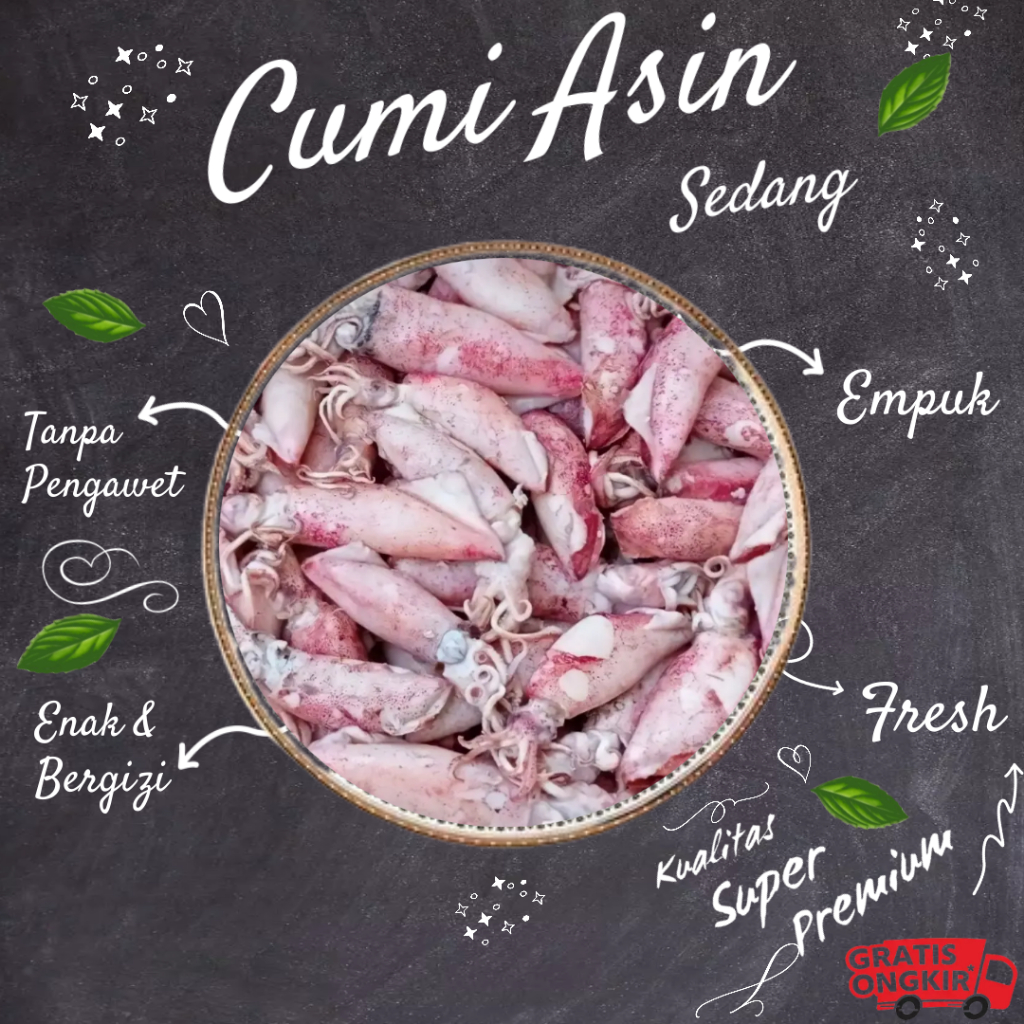 

Ikan Asin Cumi Semi Telur Kering 1kg Kualitas Super Premium