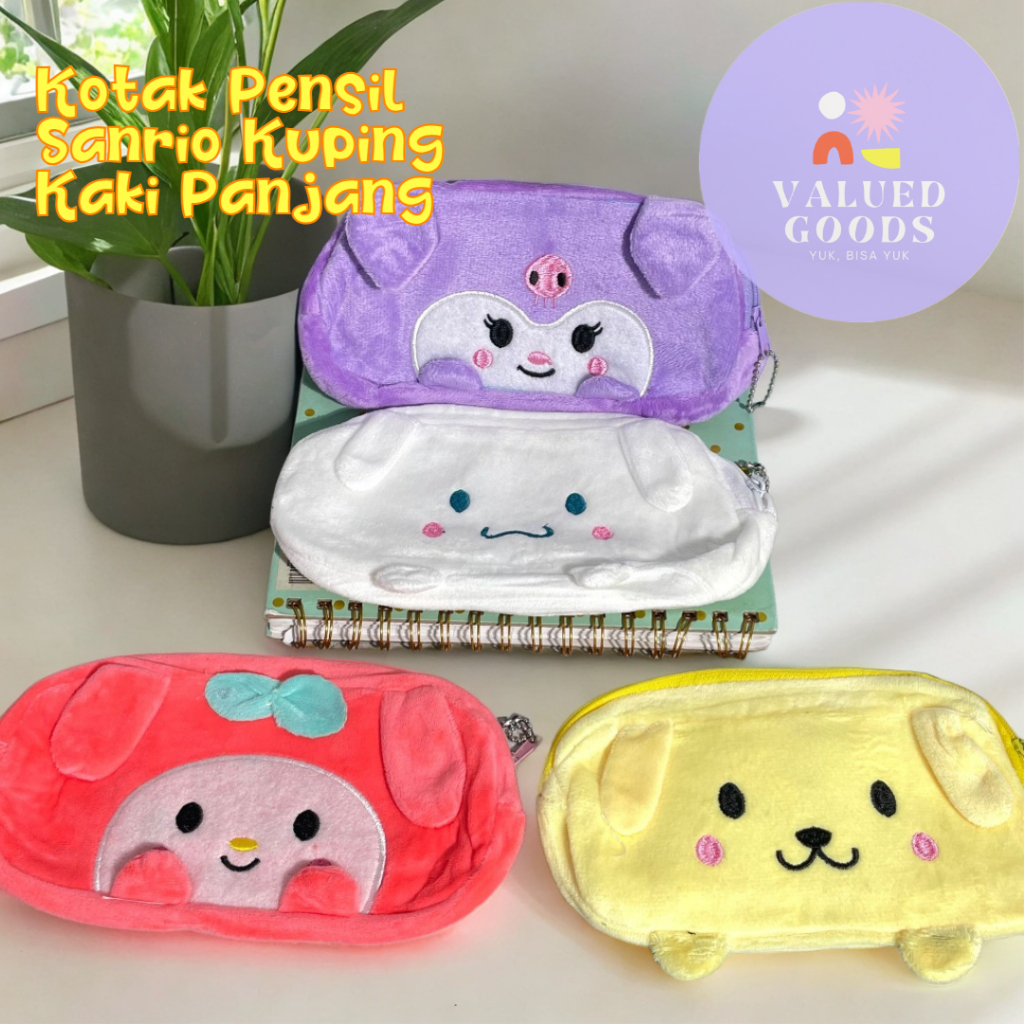 

Kotak Pensil Bahan Kain Motif Sanrio Kuping Kaki Nonjol Versi 2 case kartun lucu sovenir hadiah anak