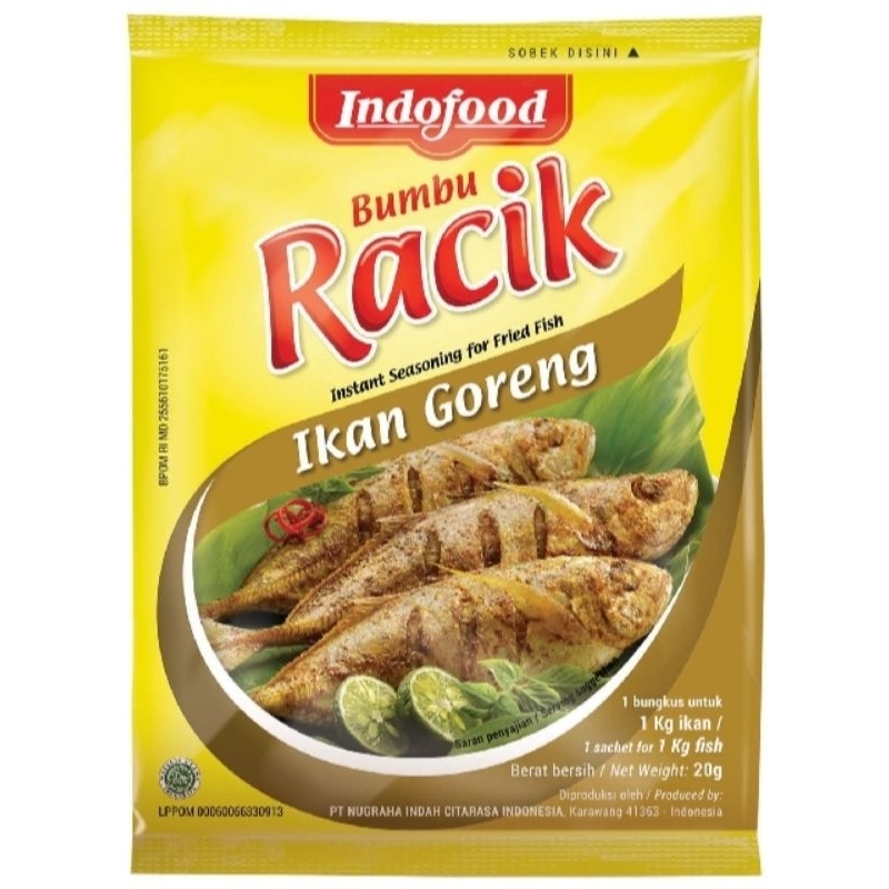 

° Indofood Bumbu Racik Ikan Goreng 20gr