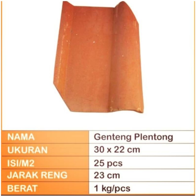 genteng palentong tanah liat
