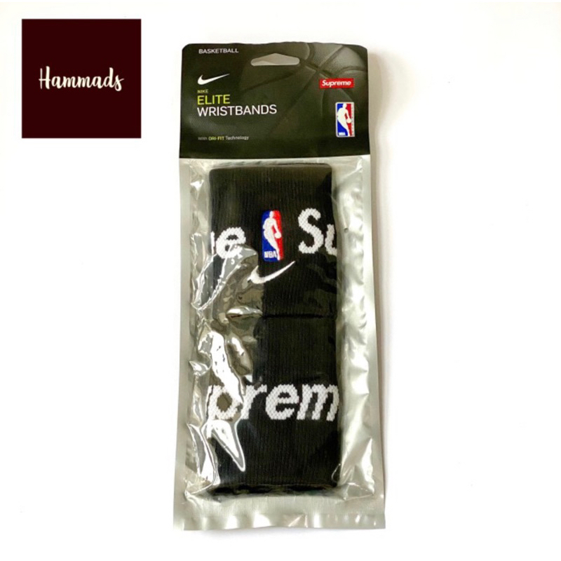 Supreme x NIKE x NBA Wristbands Black