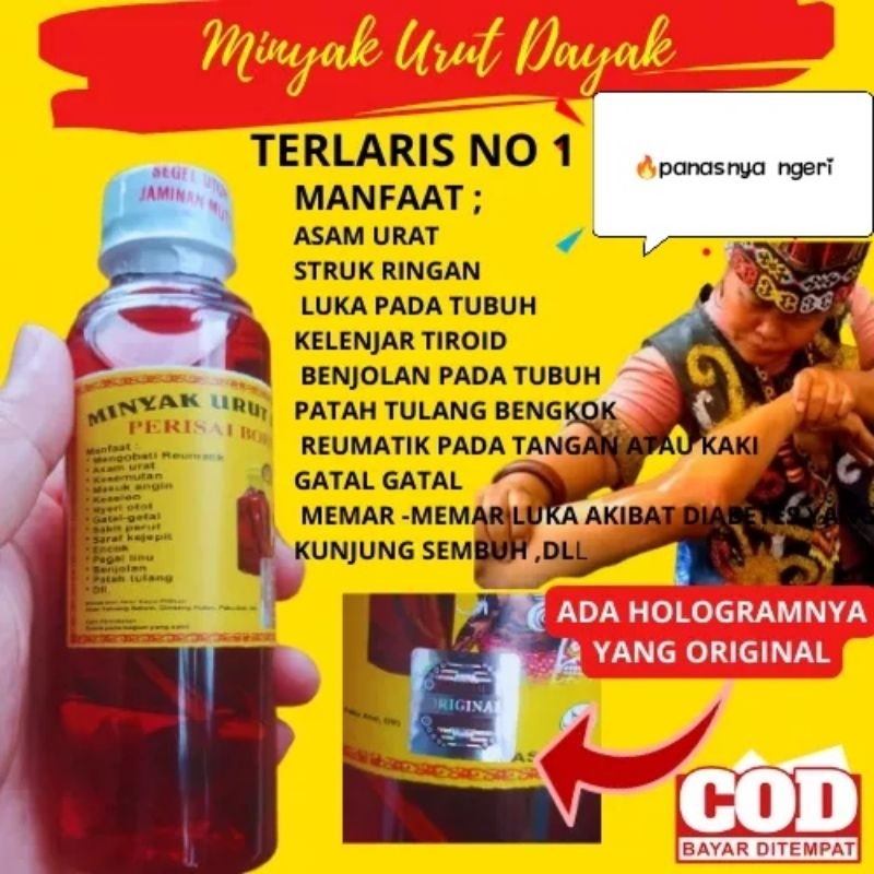 MINYAK URUT DAYAK Ukuran Besar# TERPANAS