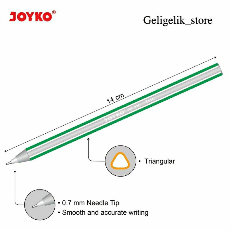 

(1 LUSIN) PULPEN BP-275 TRIS JOYKO 0.7 MM
