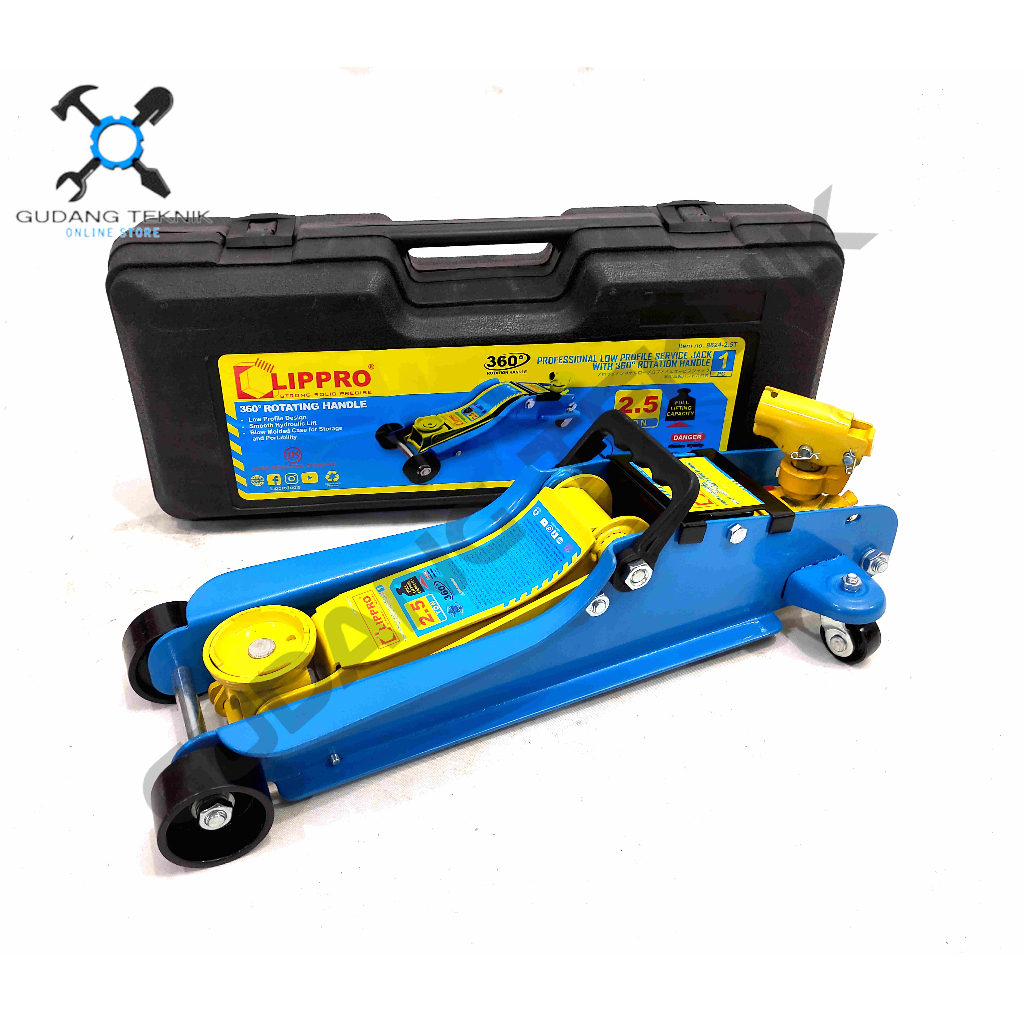 Dongkrak Buaya CEPER 2.5 TON LIPPRO / Hydraulic Trolley Jack Lower Base Floor Dongkrak Mobil Truk Tr