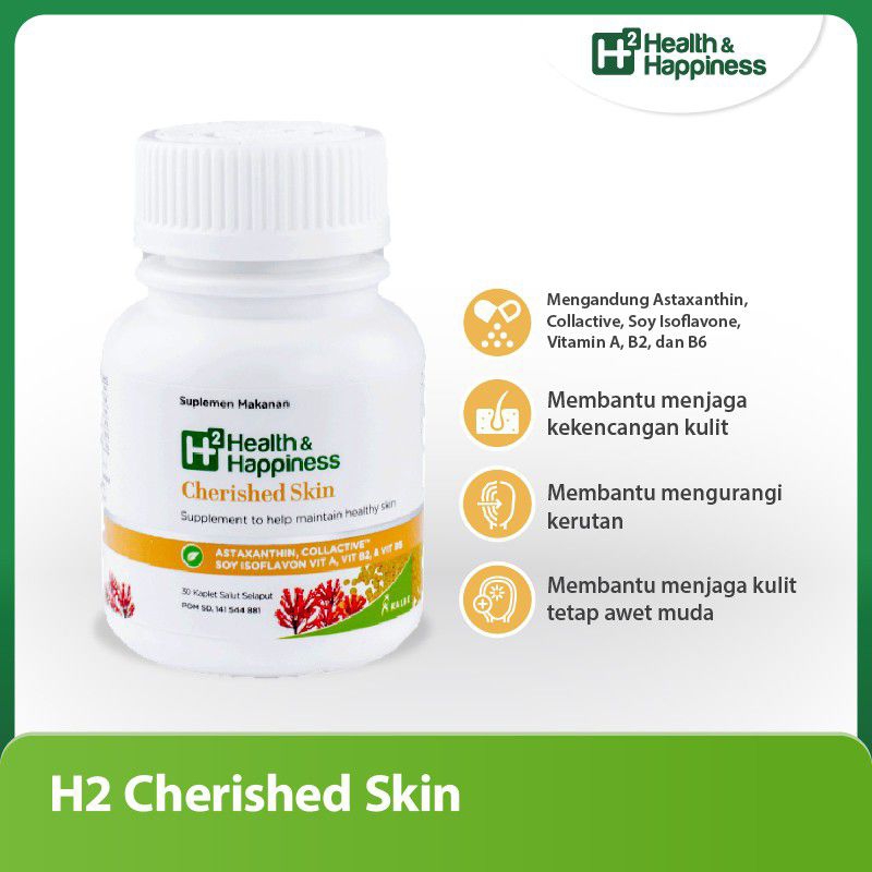 H2 Health and Happiness Cherished Skin | Produk Kalbe | Suplemen Kecantikan kulit  merupakan supleme