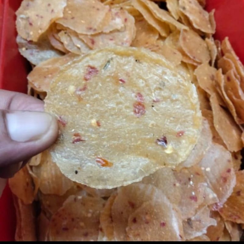

Opak Singkong Pedas 250 gr