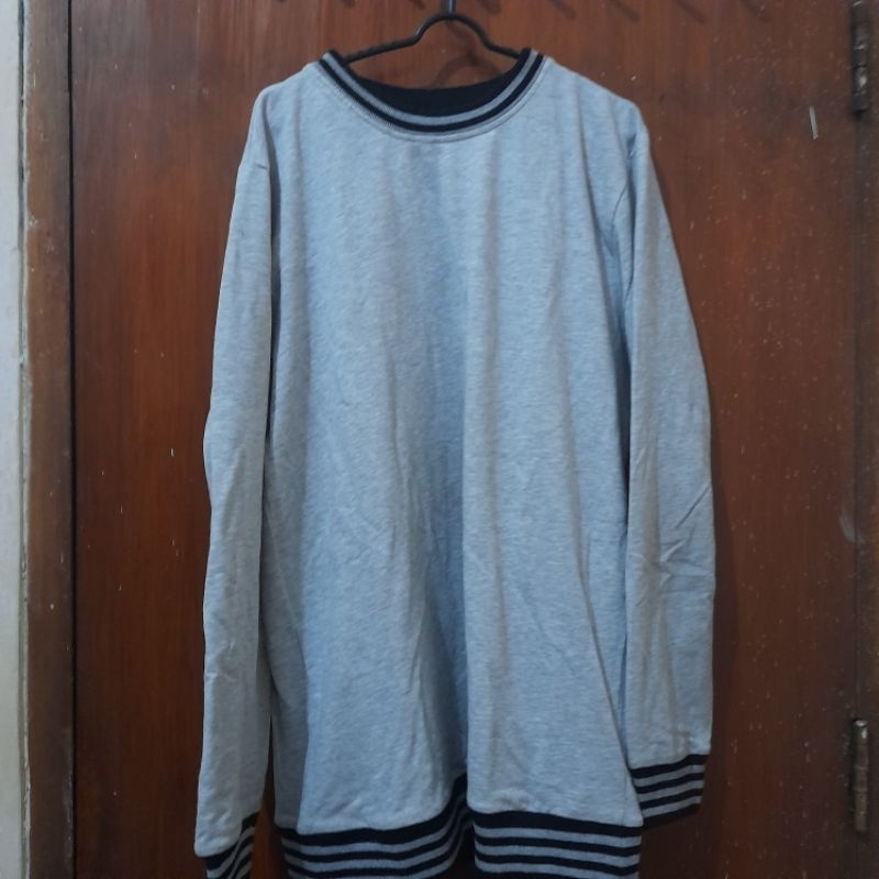 Crewneck H&R Herringbone Grey Misty Black Sweatshirt Second