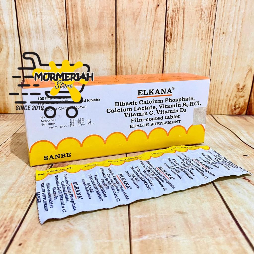 ELKANA Strip 10 tablet-Vitamin & Kalsium pertumbuhan, Hamil & Menyusui