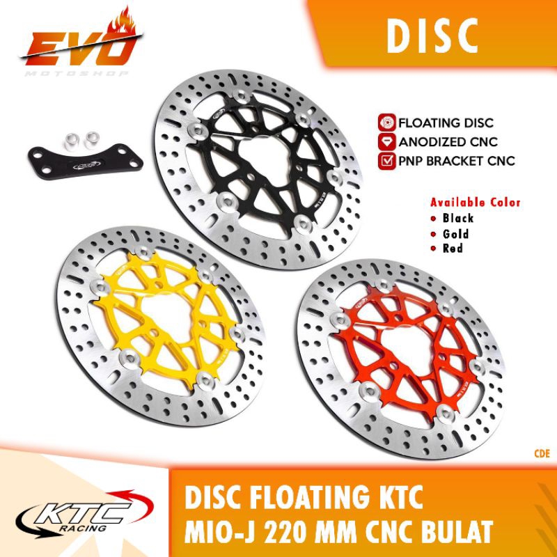 PIRINGAN CAKRAM DEPAN KTC 220 Mio j Cnc Bulat