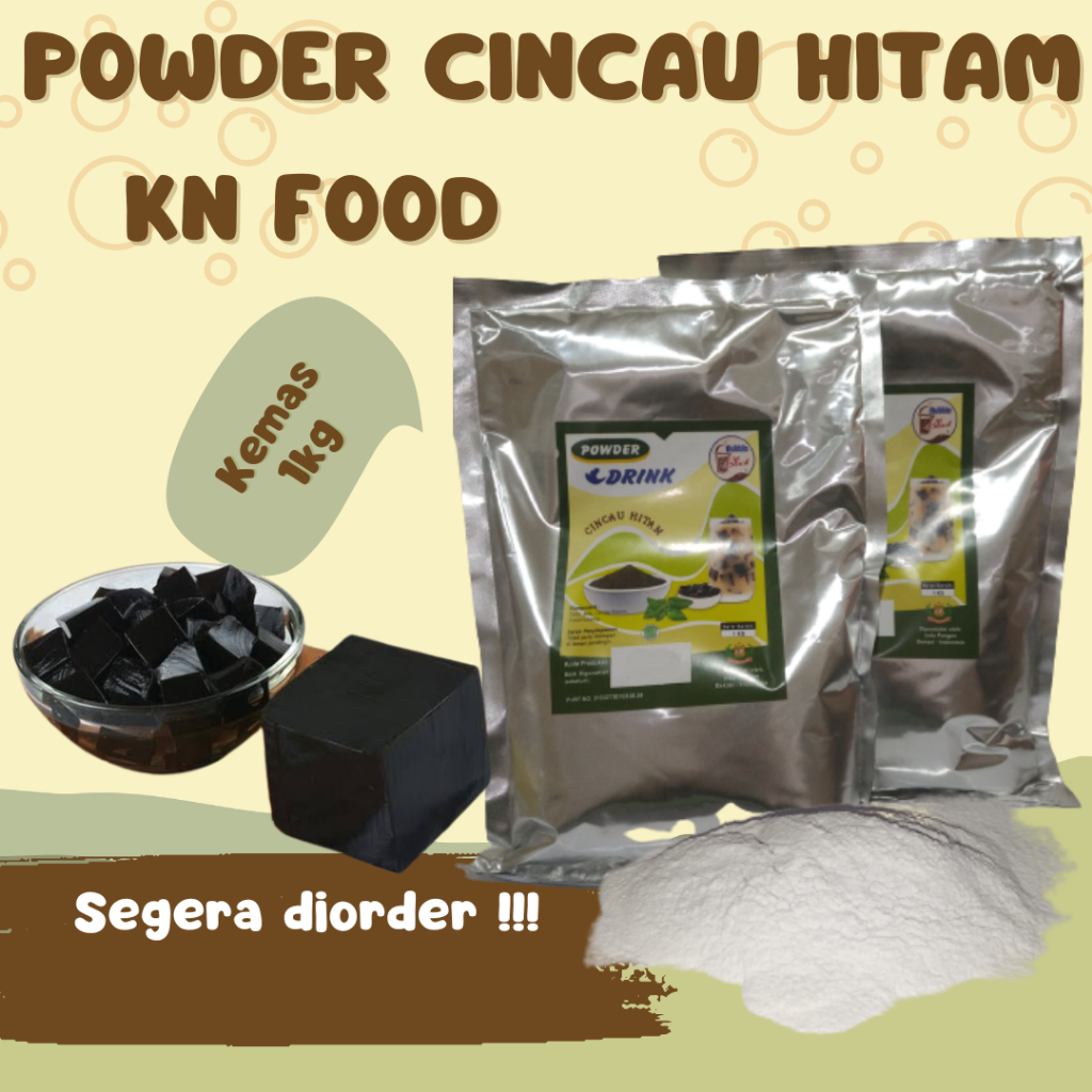 

Powder Cincau Hitam (Grass Jelly) Premium kemasan 1 kg