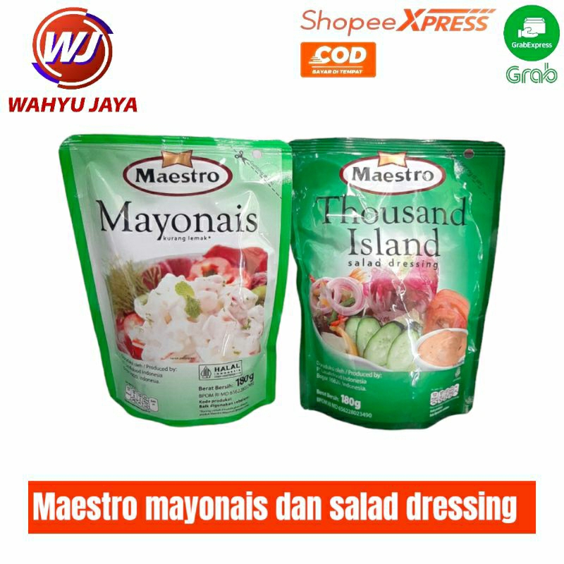 

Maestro mayonais dan salad dressing 180 g