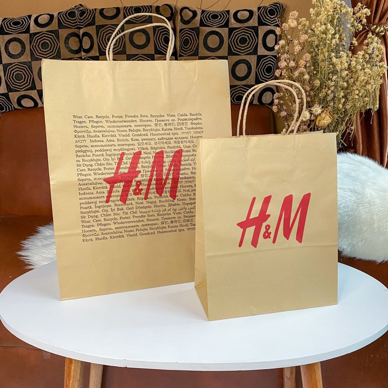 

Paper Bag H&M Coklat Terbaru Bungkus Shopping Bag Mall Paperbag Baju