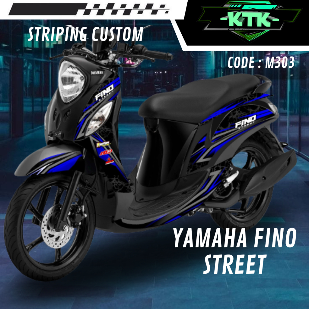 Lis Striping Stiker List Les Variasi Sticker Aksesoris Pelindung Body Logo Emblem Motor Matic Yamaha