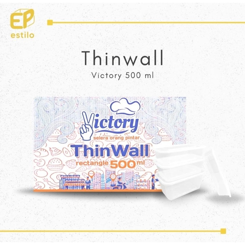 Thinwall rectange victory 500ml