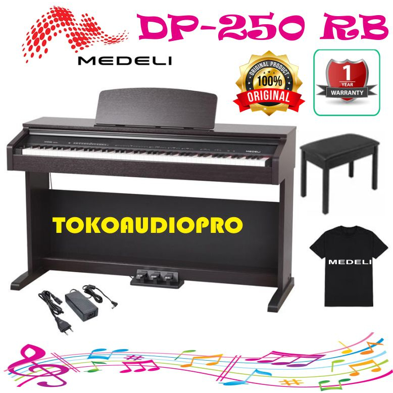 Digital Piano Medeli DP250RB 88 key Smart Piano Medeli Dp-250