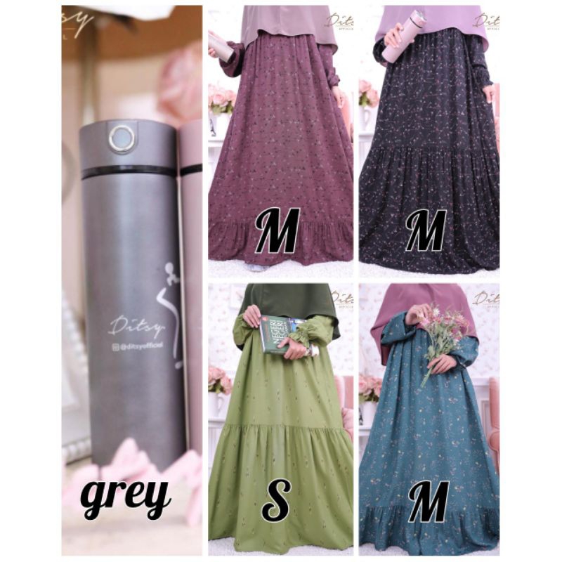 ditsy Agustus/little Lana blush/little Lana clarygreen/little shock rocket/Neleta Ebony/claira maroo