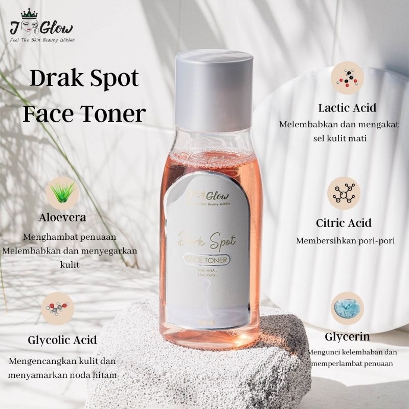 FACE TONER AHA JGLOW / JGLOW SKINCARE / PERAWATAN WAJAH / TONER /CANTIK JGLOW / BEAUTY JGLOW