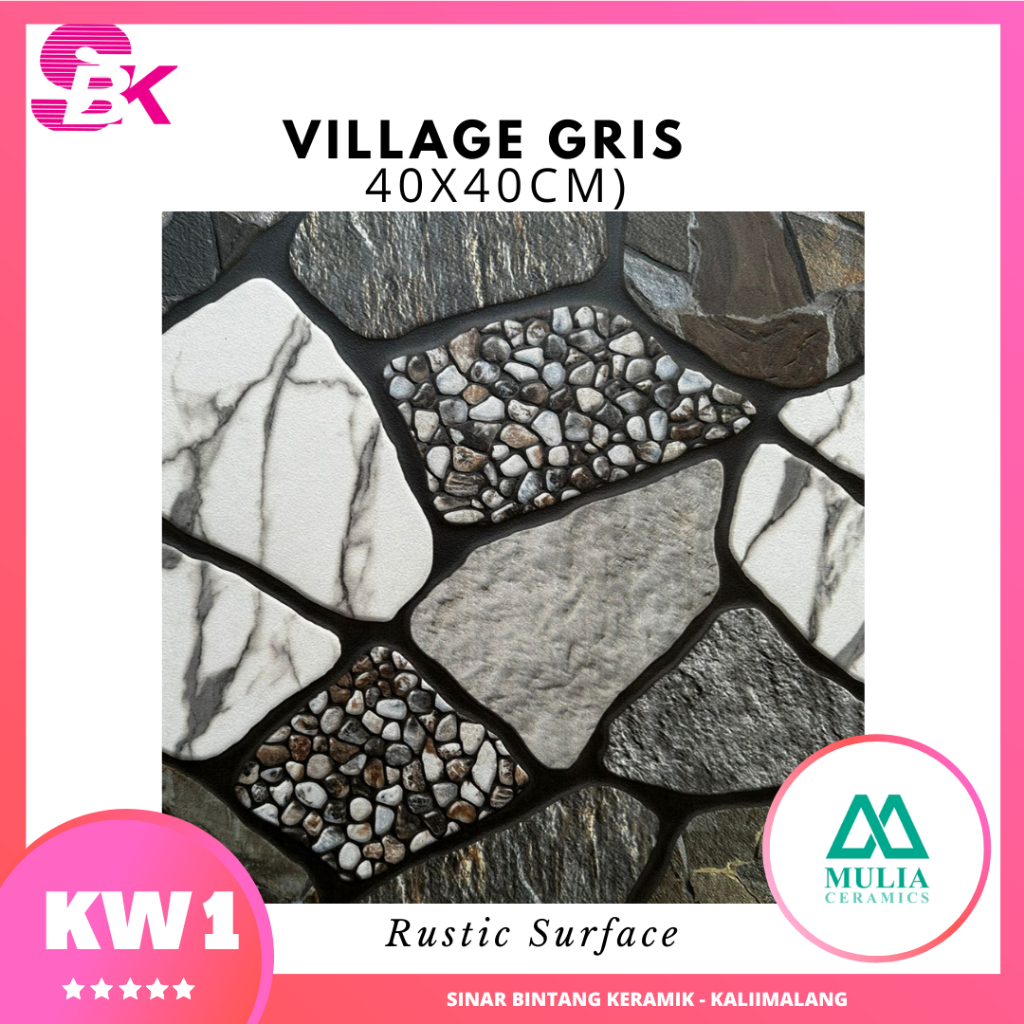 KERAMIK TERAS 40X40 VILLAGE
