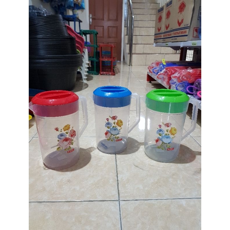 Eskan plastik 4,1 Liter/Teko Plastik Transparan Lion Star