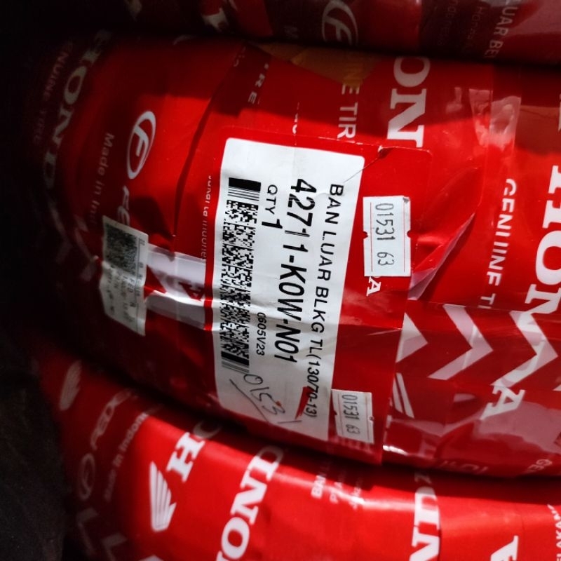 {AHM Federal} 42711-K0W-N01 Ban Luar Tubelles Belakang 130/70 - 13 Honda ADV 150