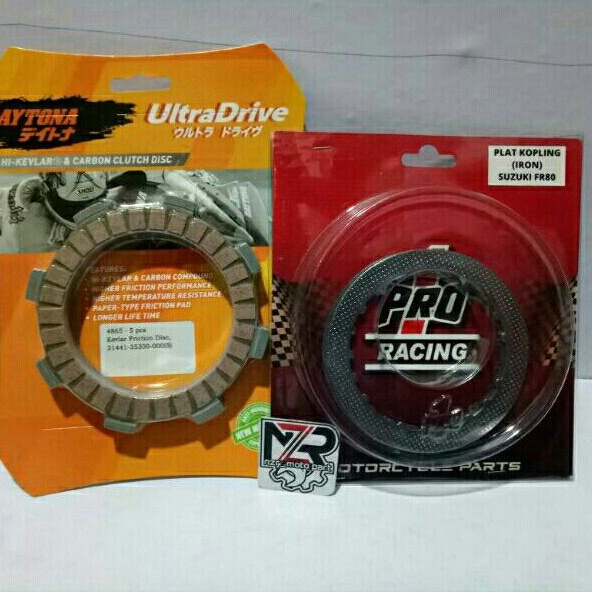 KAMPAS KOPLING FR80//KAIN PLAT BESI KOPLING/GESEK RACING SUZUKI FR 80//FR-80 JUPITER Z/BURHAN VEGA R