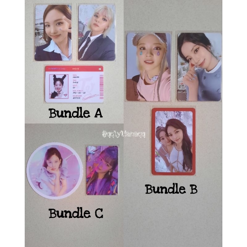 [OFFICIAL] TWICE NAYEON JEONGYEON DAHYUN BUNDLE PHOTOCARD, TASTE OF LOVE, FORMULA OF LOVE, MORE AND 