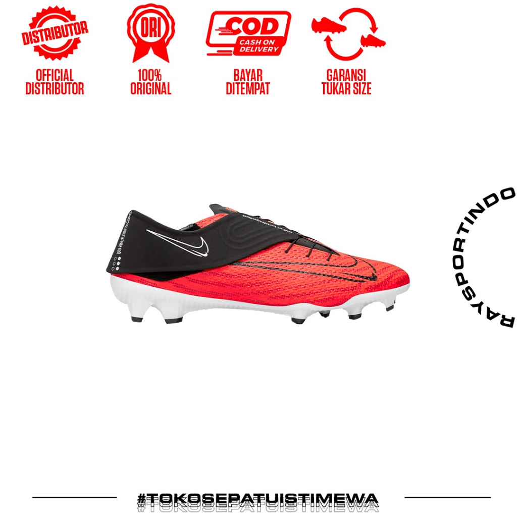 NIKE PHANTOM GT2 ACADEMY FLYEASE FG BRIGHT CRIMSON/BLACK WHITE