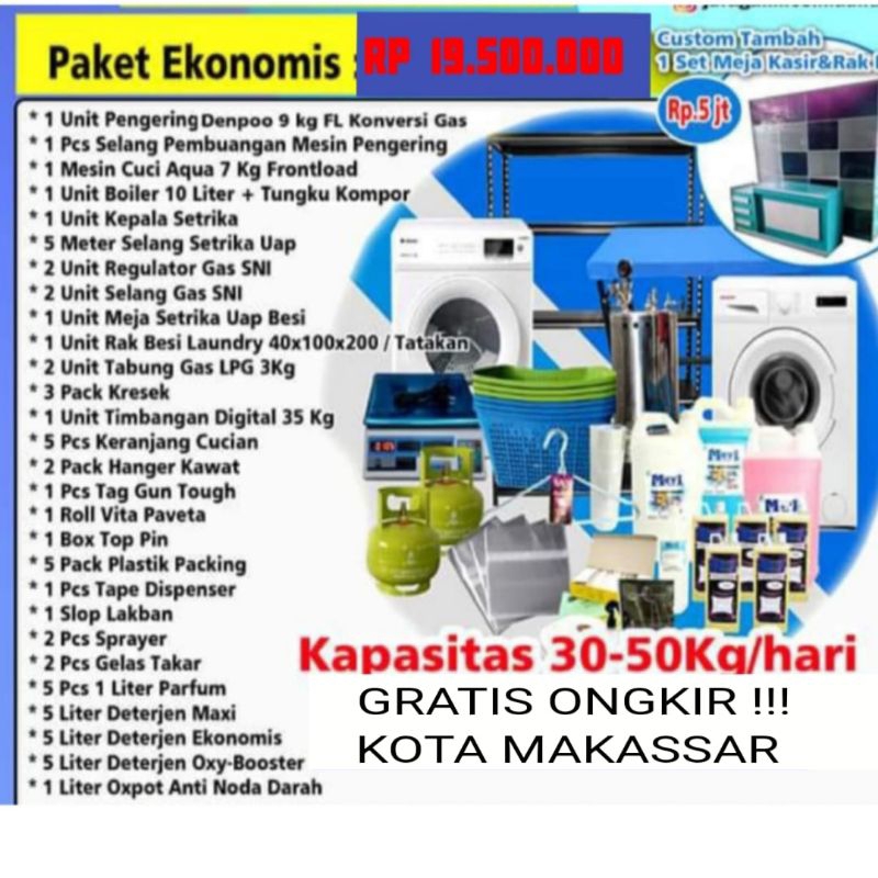 Paket Usaha Laundry Kiloan LANGSUNG JALAN