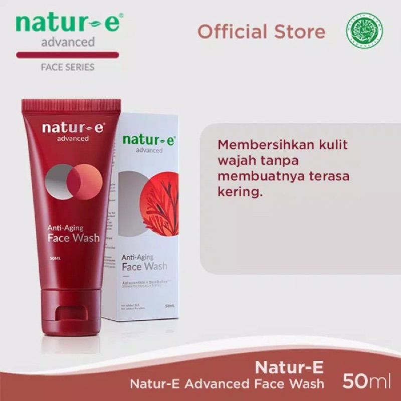 Nature-E Advanced Anti-Aging Face Wash 50ml - Sabun Wajah