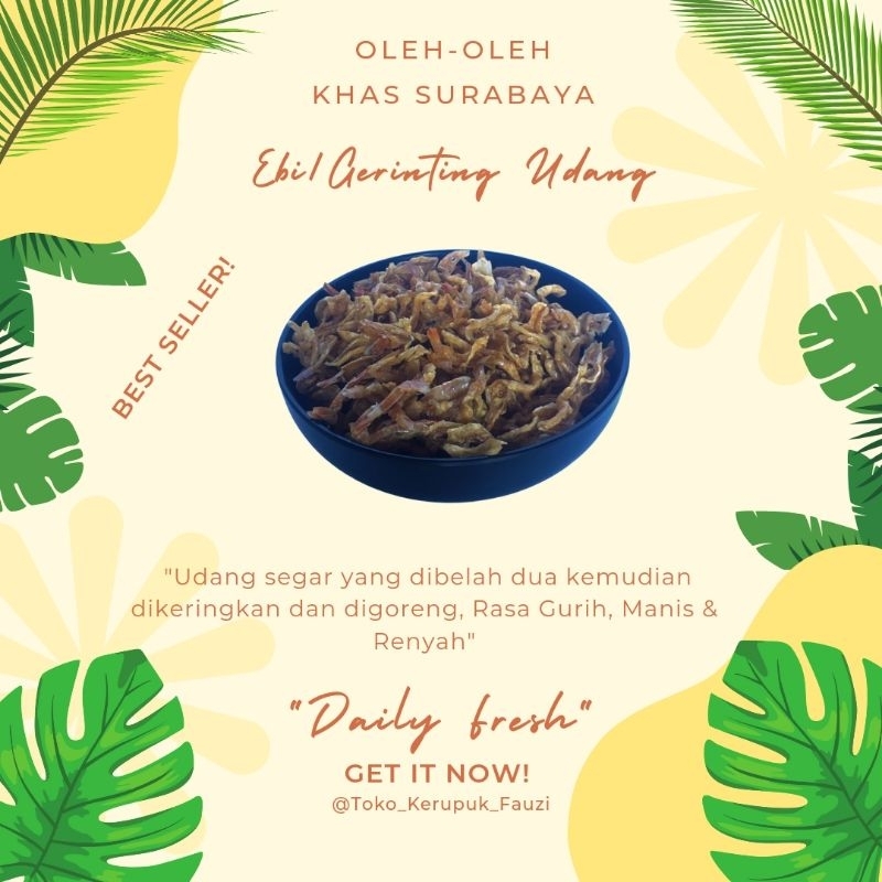 

Gerinting Udang 100Gram (Matang)