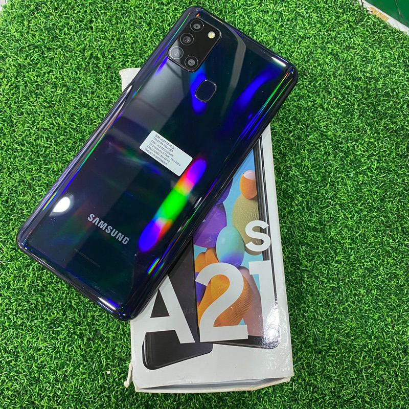 Samsung A21s 6/64gb second bekas pakai normal fullset ori