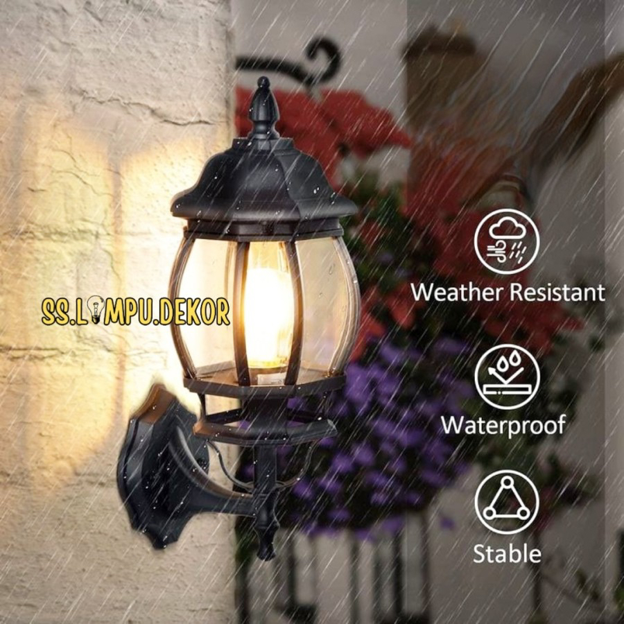 LAMPU DINDING OUTDOOR MINIMALIS KLASIK BESAR LAMPU HIAS DINDING WATERPROOF