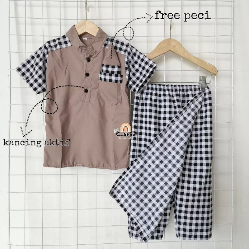 SARKOCI SARUNG KOKO PECI 3IN1 | BAJU KOKO ANAK | BAJU KOKO SARUNG ANAK | baju koko stelan | baju kok