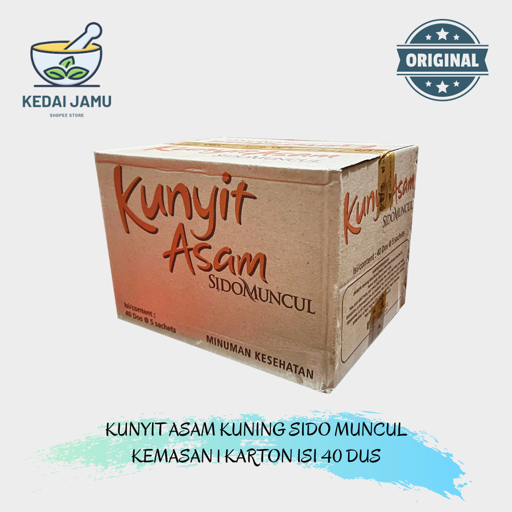 

PAKET KUNYIT ASAM KUNING SIDO MUNCUL - 1 KARTON ISI 40 DUS