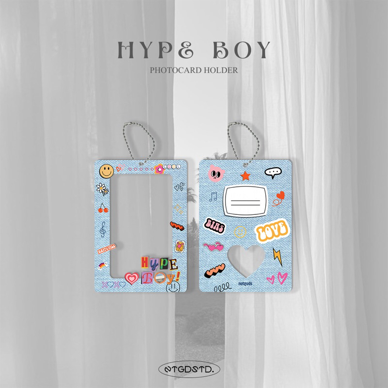 [NUTGUDSTUDIO] ACRYLIC PHOTOCARD HOLDER CAHOL PHOTO CARD HOLDER HYPE BOY BY NUTGUDS