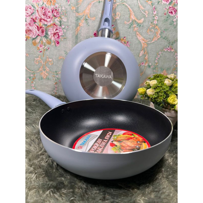 Wok Pan Takawa SW 22 Anti Lengket/Wok Pan Anti Lengket Serbaguna